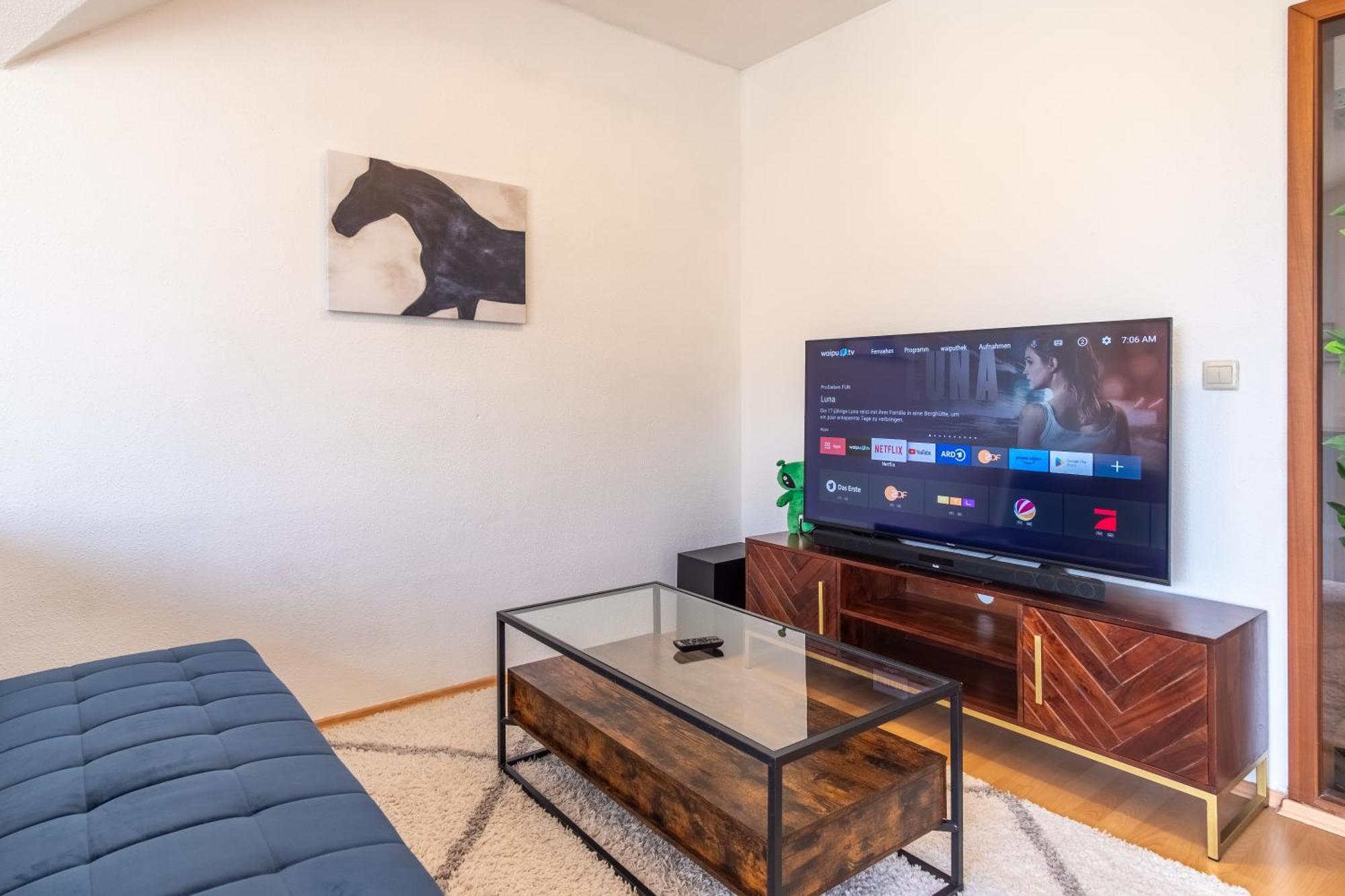 4K Tv, Soundbar, Ausblick Appartement Bad Dürrenberg Buitenkant foto
